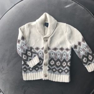 BabyGap knit cardigan sweater in size 6-12.